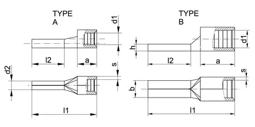 ST1705 Końcówka pinowa Cu DIN 0,5-1mm2 / 100szt. 2