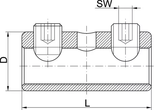 SV405V Złączka kablowa śrubowa izolowana 10-70mm2 / 2 śruby / 4szt. 4