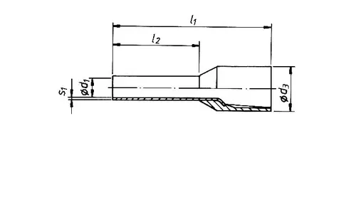 166GRL Tulejka izolowana 0,14mm2 DIN-1 / 8mm / 1000szt. 2