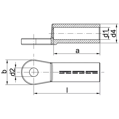 274R16 Końcówka kablowa AL DIN 400mm2 / 1szt. 2
