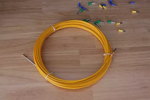 WS 3/15 Włókno szklane do wciągania kabli luzem 3mm/15m 4