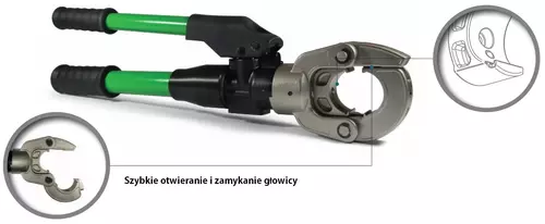 PH-80-CK Praska hydrauliczna 80kN / 6-300 mm2 3