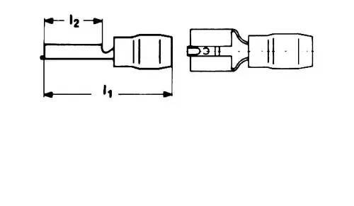 8301A Gniazdo płaskie izolowane 1,5-2,5mm2 / 2,8mm / Mosiądz / 100szt. 2
