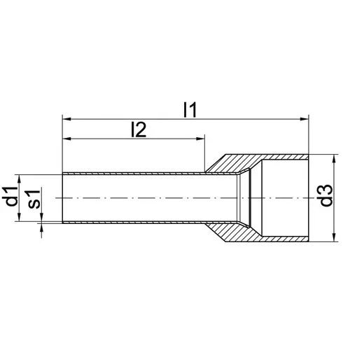 170WL Tulejka izolowana 0,75mm2 DIN-1 / 12mm / 1000szt. 2
