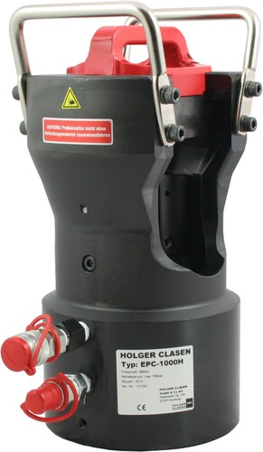 EPC 1000-H Głowica hydrauliczna 980kN / 300-1600 mm2 3