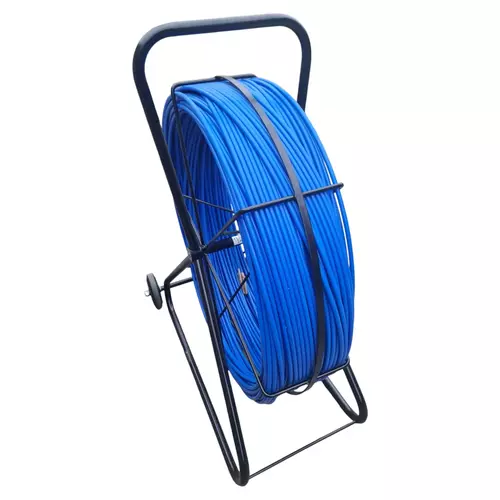 WSZ13350BB Włókno szklane do wciągania kabli na stojaku malowanym proszkowo 13mm/350m 4