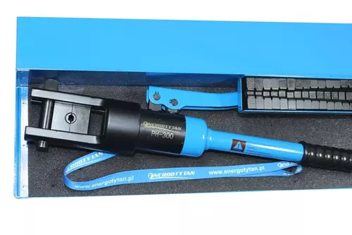 PH-300 Praska hydrauliczna do kabli 70kN / z matrycami 10-300mm2 7