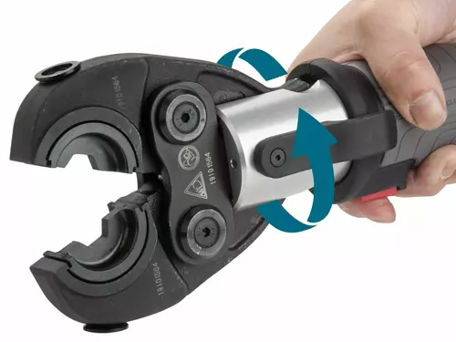 EK300N Praska akumulatorowa z wymiennymi głowicami 62 kN / 6-300 mm2 3
