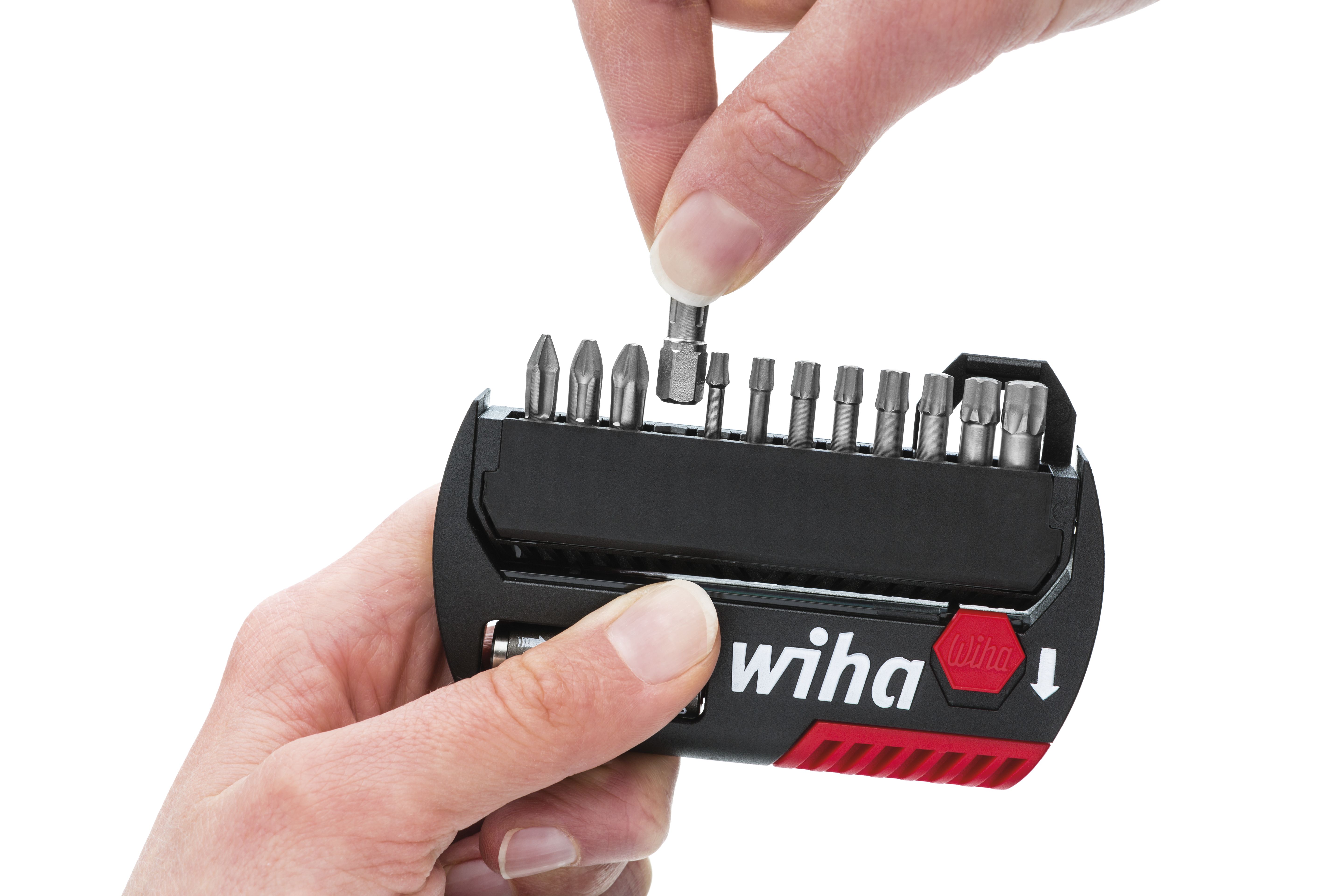 Zestaw bitów FlipSelector Standard 25 mm TORX® Tamper Resistant (z otworem) 13-cz. 1/4" C6,3 / WIHA 39037 2