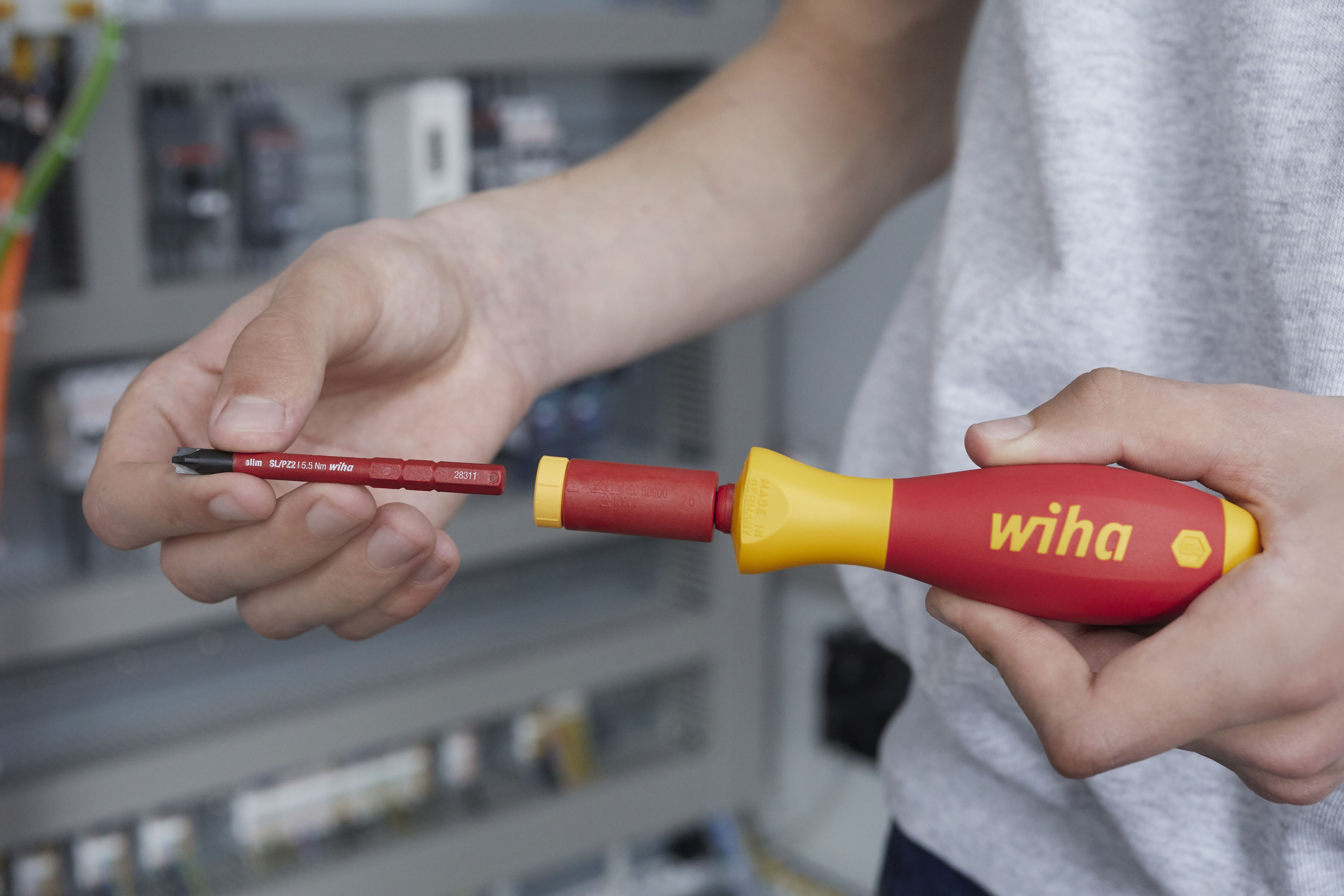 Adapter dynamometryczny easyTorque electric do bitów slimBit i uchwytu SlimVario® 2.5 Nm / WIHA 41343 2