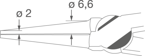 Szczypce okrągłe Langbeck Professional electric 160 mm, 6 1/2" / WIHA 26735 2