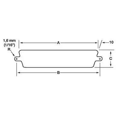 Wycinak MIN D 58,9x11,4 / P37 / E010604 2