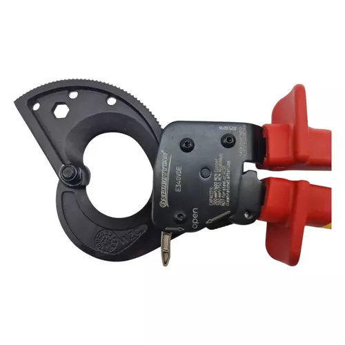 Nożyce zapadkowe do kabli 300mm2 / FI:34mm izolowane E340VDE 4