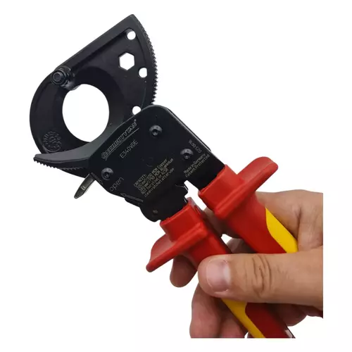 Nożyce zapadkowe do kabli 300mm2 / FI:34mm izolowane E340VDE 5