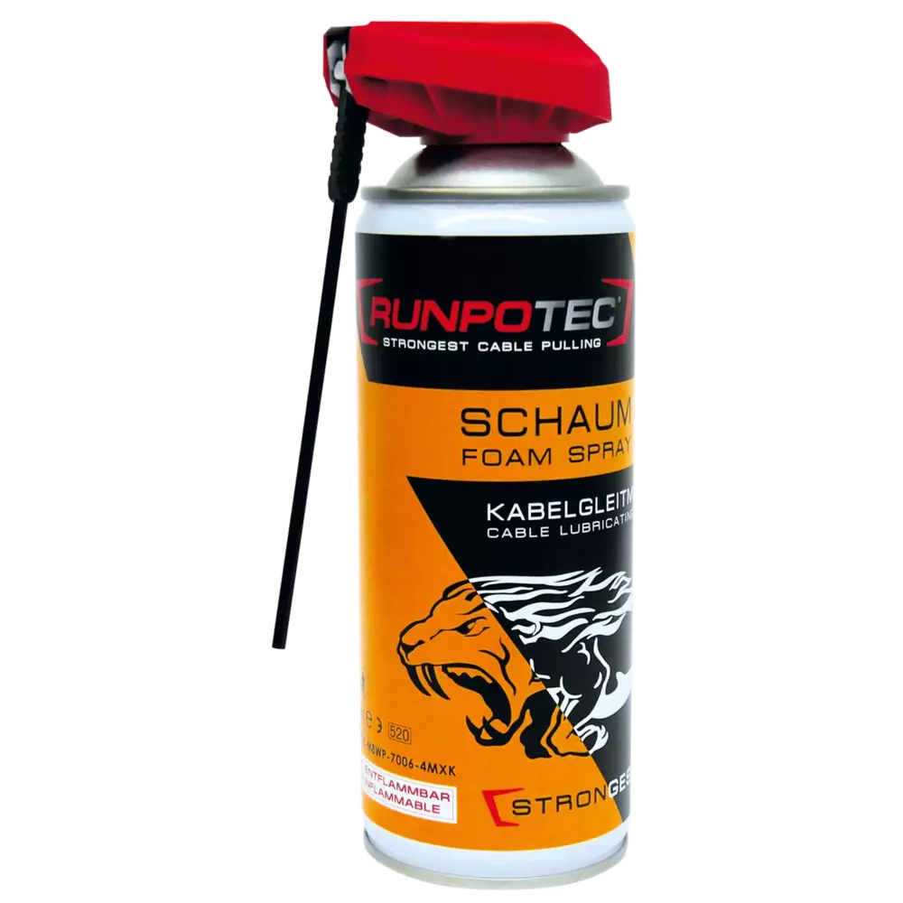 20522 Smar poślizgowy do wciągania kabli / Spray 400ml / RUNPOTEC 1