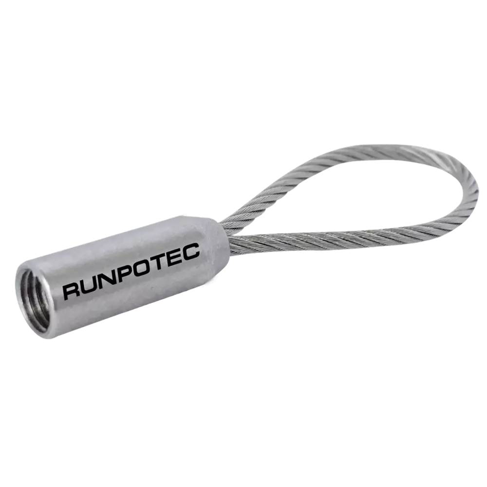 20427 Pętla 50mm z linki nierdzewnej Ø2mm / RTG Ø6 / RUNPOTEC 1