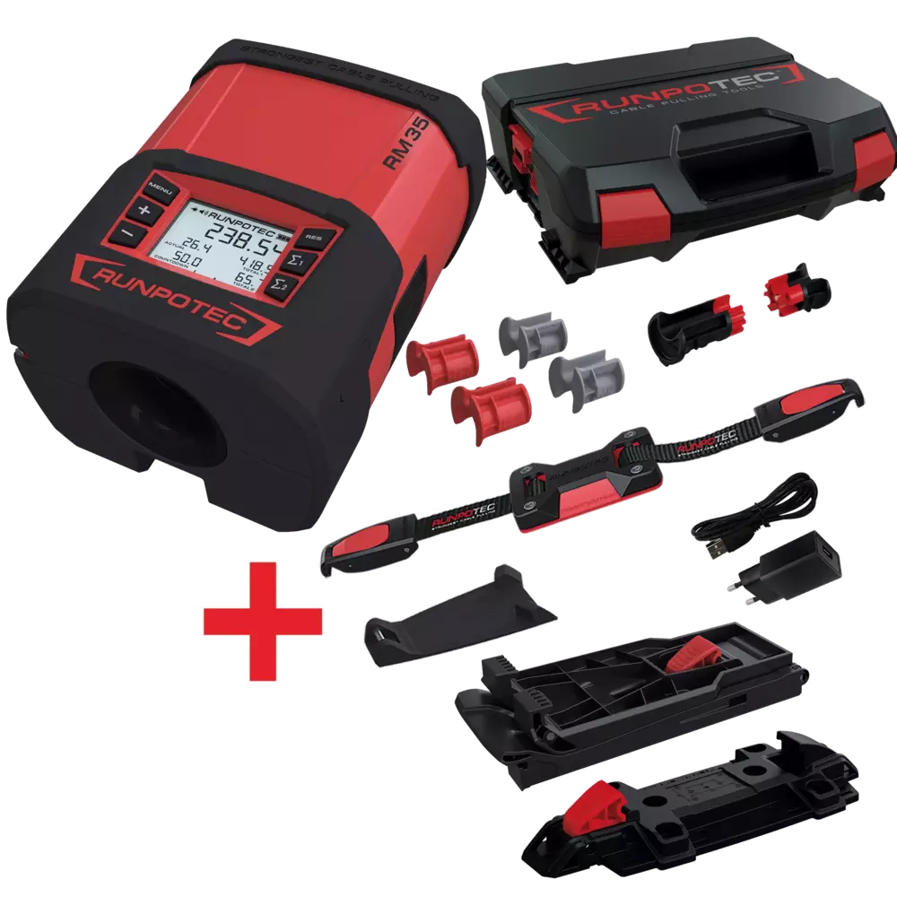 10172 Licznik długości kabli i lin RUNPOMETER RM35 / zestaw / RUNPOTEC 1