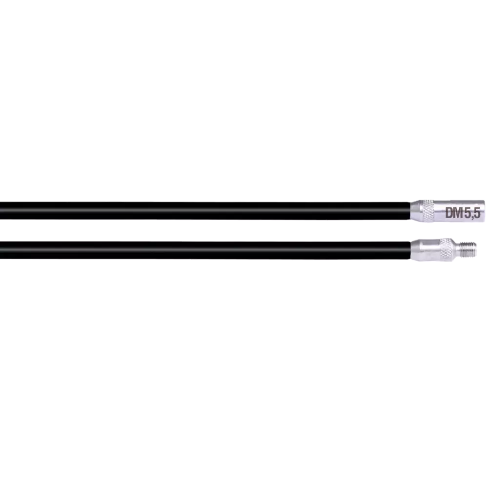 10044 Pręty RUNPOSTICKS Ø 5,5 mm, 2x1m / Czarny / RTG Ø6 / RUNPOTEC 1