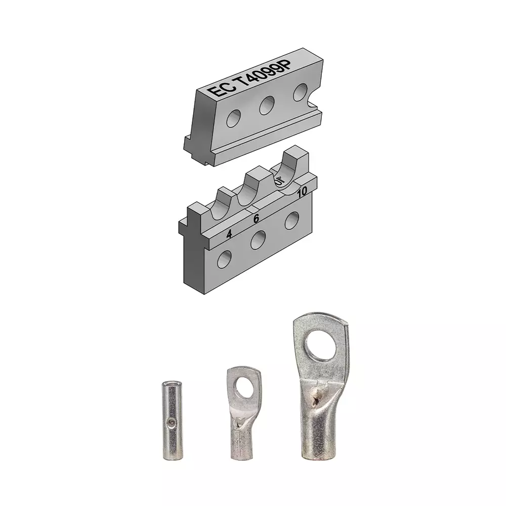 EC T4099P Matryca do końcówek i złączek nieizolowanych 4-10 mm² 1