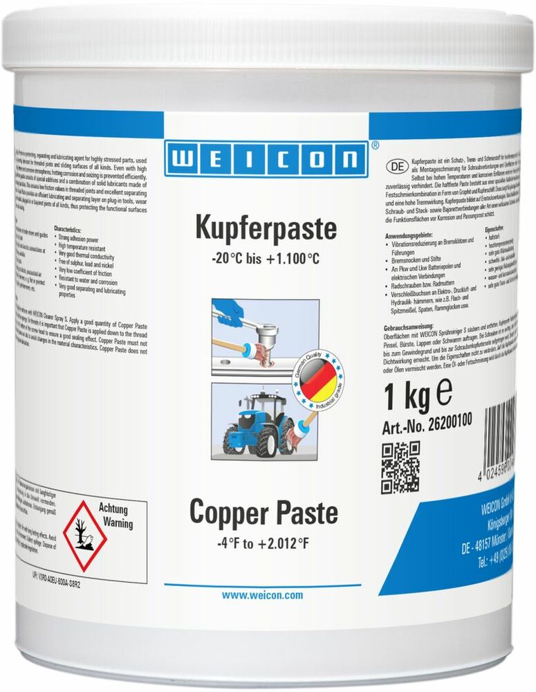 WEICON 26200100 / Pasta miedziowa 1.0 kg 1