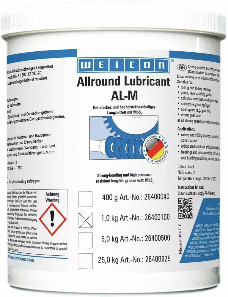 WEICON 26400100 / AL-M High Performance Grease 1 kg 1