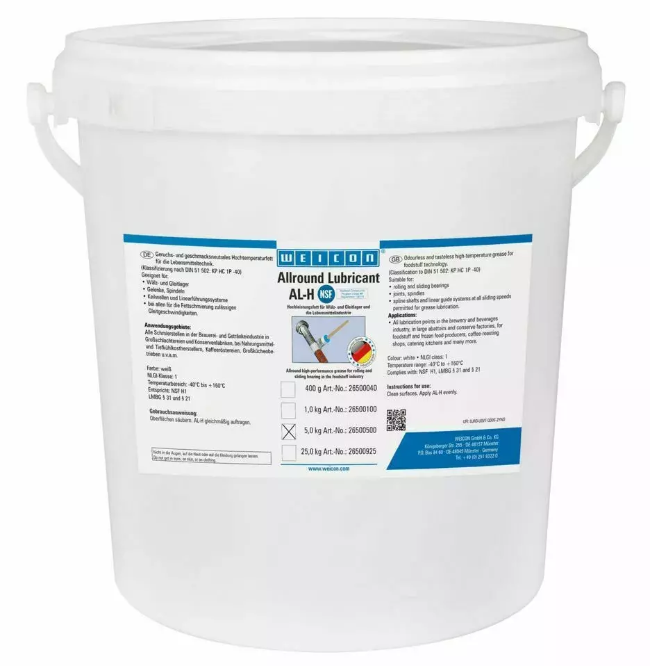 WEICON 26500500 / AL-H High Performance Grease 5 kg 1