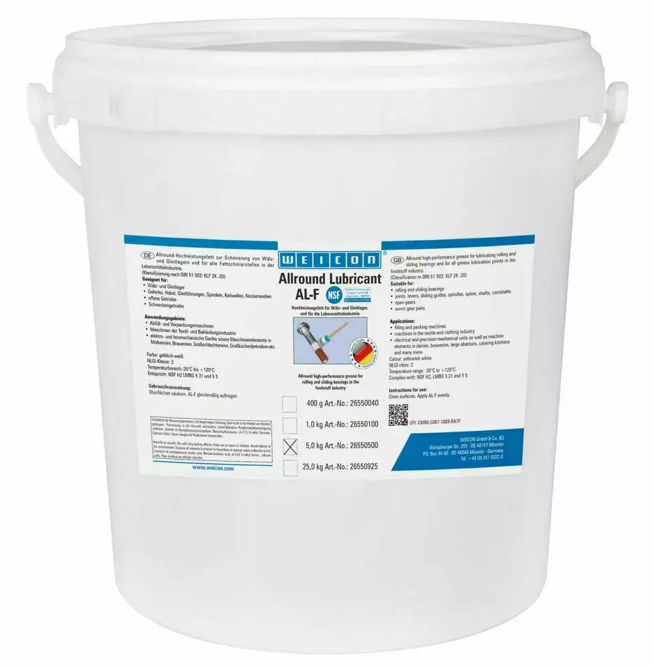 WEICON 26550500 / AL-F High Performance Grease 5 kg 1