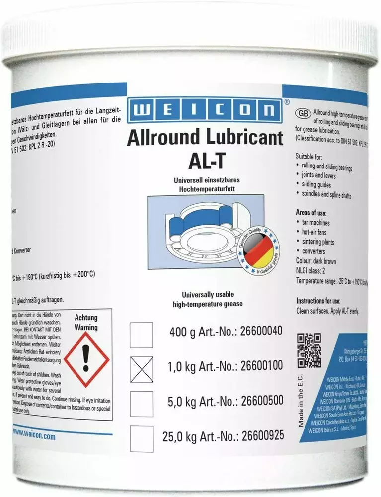 WEICON 26600100 / AL-T High Performance Grease 1 kg 1