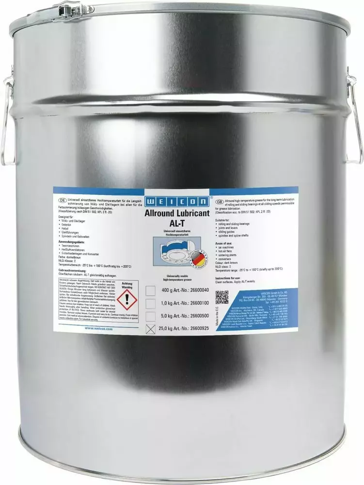 WEICON 26600925 / AL-T High Performance Grease 25 kg 1