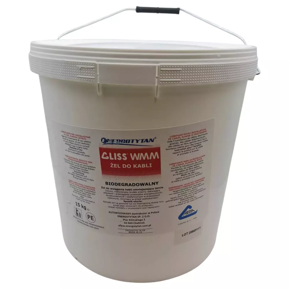 Żel do wciągania kabli GLISS WMM 15kg / ENERGOTYTAN 1