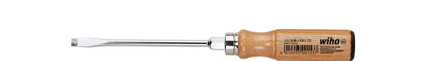 Wkrętak do drewna płaski 7.0 mm x 125 mm / WIHA 00153 1
