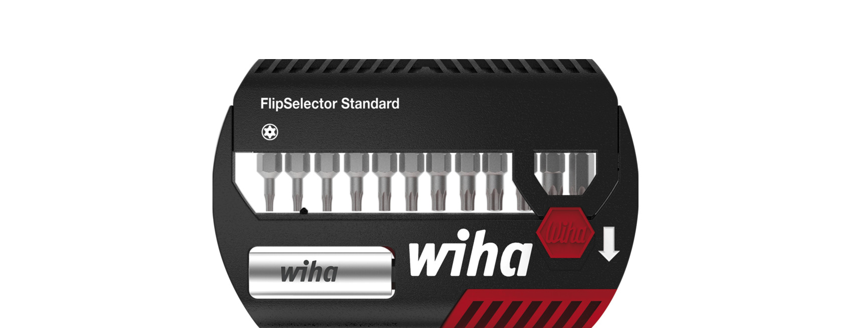 Zestaw bitów FlipSelector Standard 25 mm TORX® Tamper Resistant (z otworem) 13-cz. 1/4" C6,3 / WIHA 39037 1