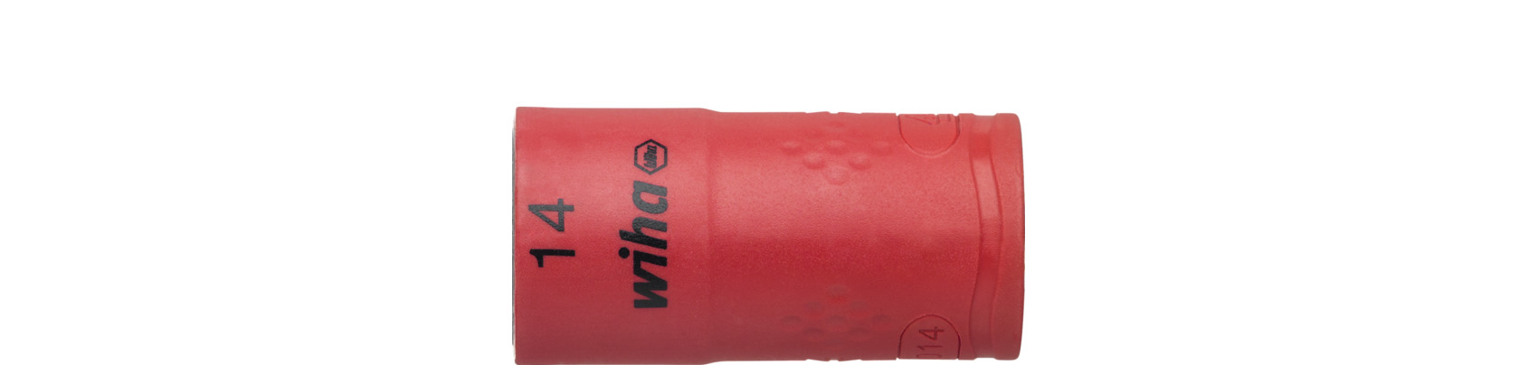 Nasadka klucza, izolowana sześciokąt zewnętrzny 3/8" 14.0 mm x 45 mm / WIHA 43070 1