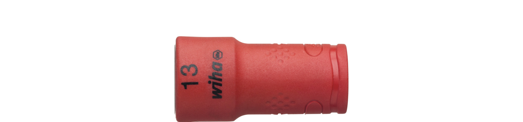 Nasadka klucza, izolowana sześciokąt zewnętrzny 1/4" 13.0 mm x 42 mm / WIHA 43098 1