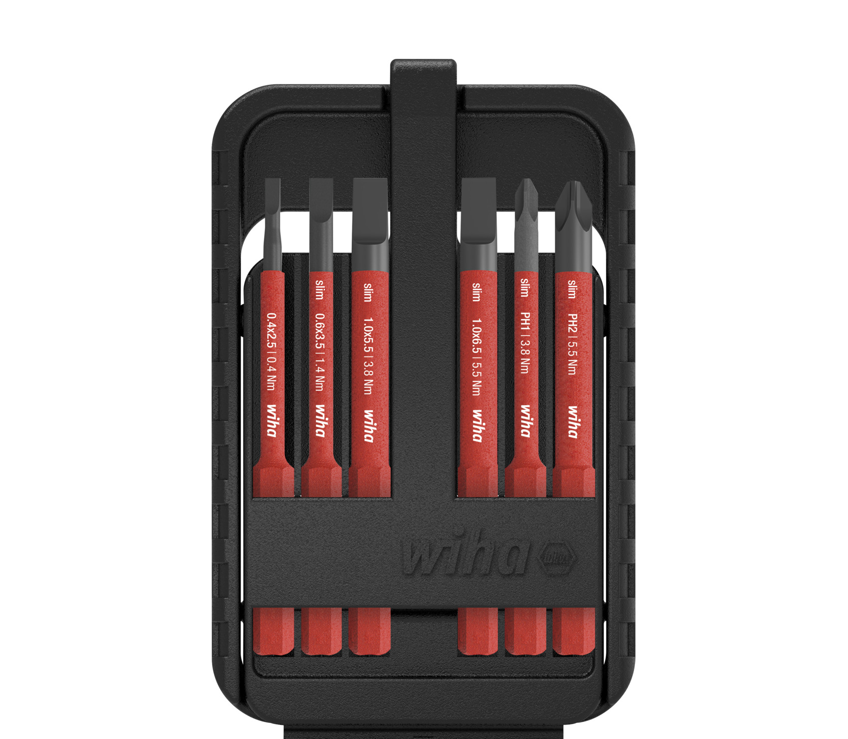 Zestaw bitów slimBit electric płaskie, Phillips, 6-cz. / WIHA 43159 1