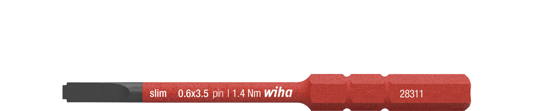 Bit slimBit electric płaski z bolcem 3.5 mm x 75 mm / WIHA 44385 1