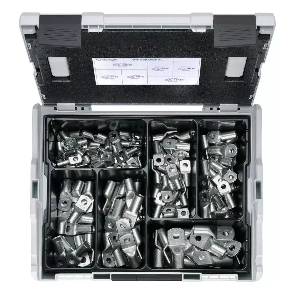 LBOXX6R10SET Zestaw końcówek CU 50-185 mm2 / 106 szt. / KLAUKE 1