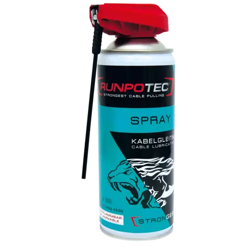 20523 Smar poślizgowy do wciągania kabli / Spray 400ml / RUNPOTEC 1