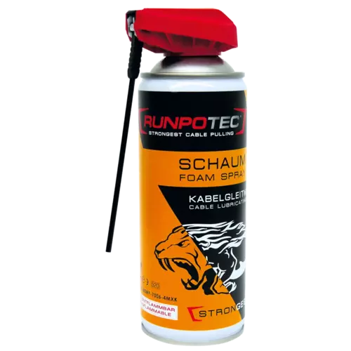 20522 Smar poślizgowy do wciągania kabli / Spray 400ml / RUNPOTEC 1