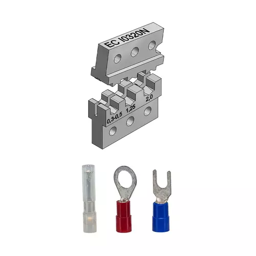 EC I0320N Matryca do końcówek i złączek izolowanych 0,3-2,0 mm² 1