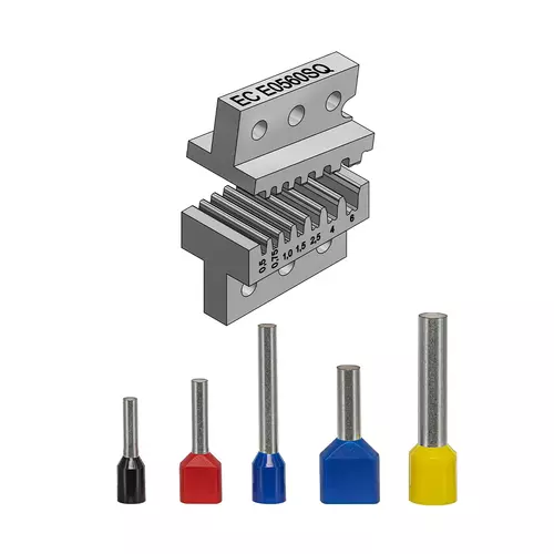 EC E0560SQ Matryca do tulejek 0,5-6 mm² (TWIN 0,5 - 2,5 mm²) 1