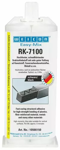 WEICON 10566150 / Easy-Mix RK-7100 black, 50 g Acrylic Adhesive 1