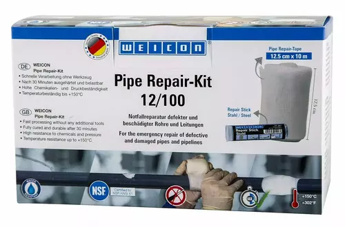 WEICON 10710004 / Pipe Repair Kit 12/100 (12.5 cm x 10 m) 1