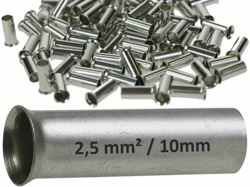TN 2,5/10 Tulejka kablowa nieizolowana 2,5mm2 / 10mm / 100szt. 1