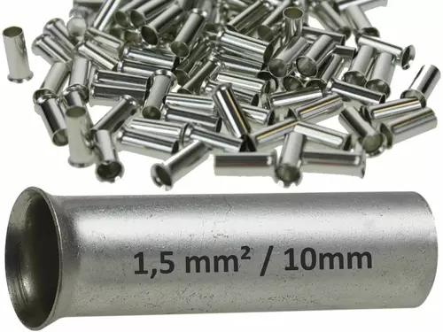 TN 1,5/10 Tulejka kablowa nieizolowana 1,5mm2 / 10mm / 100szt. 1