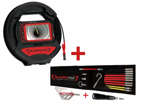 11149 RC3 Cyfrowa kamera inspekcyjna / 15m + RUNPOSTICKS Comfort / RUNPOTEC 1