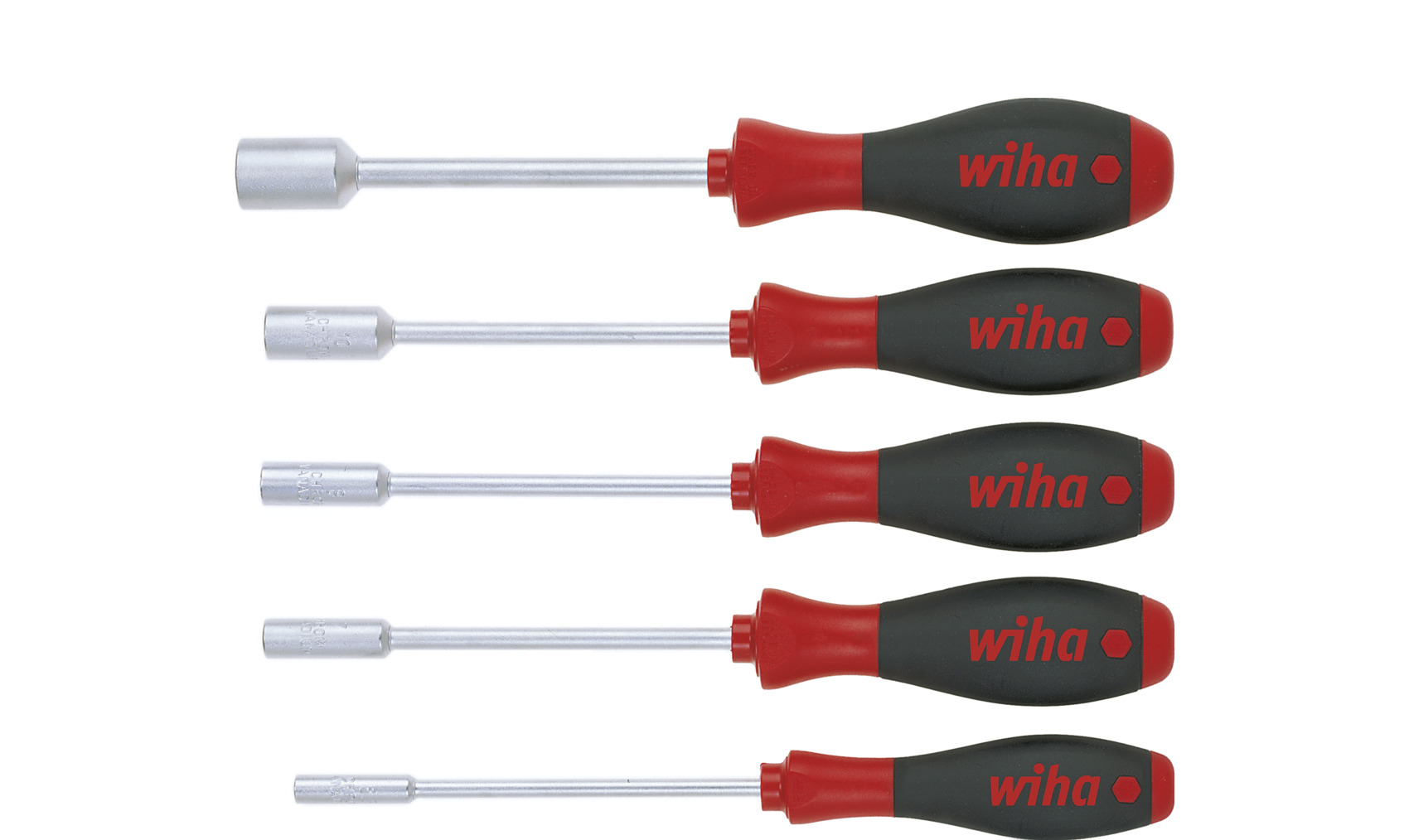 Zestaw wkrętaków SoftFinish klucz nasadowy sześciokątny 5-cz. / WIHA 01034 1