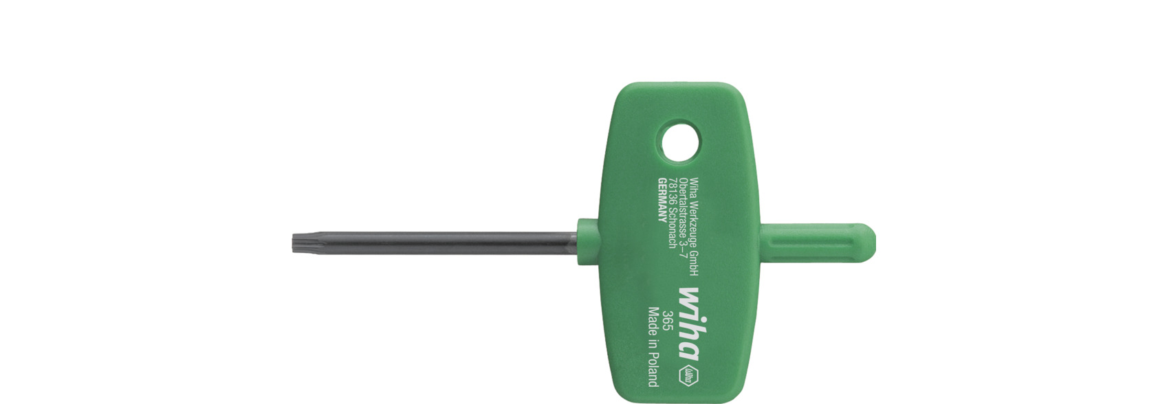 Klucze trzpieniowe z rękojeścią w kształcie klucza TORX® oksydowany chemicznie T8 x 75 mm / WIHA 01352 1
