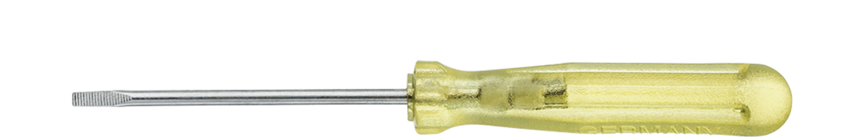 Wkrętak mały płaski przezroczysto-żółty 2.0 mm x 40 mm / WIHA 01548 1