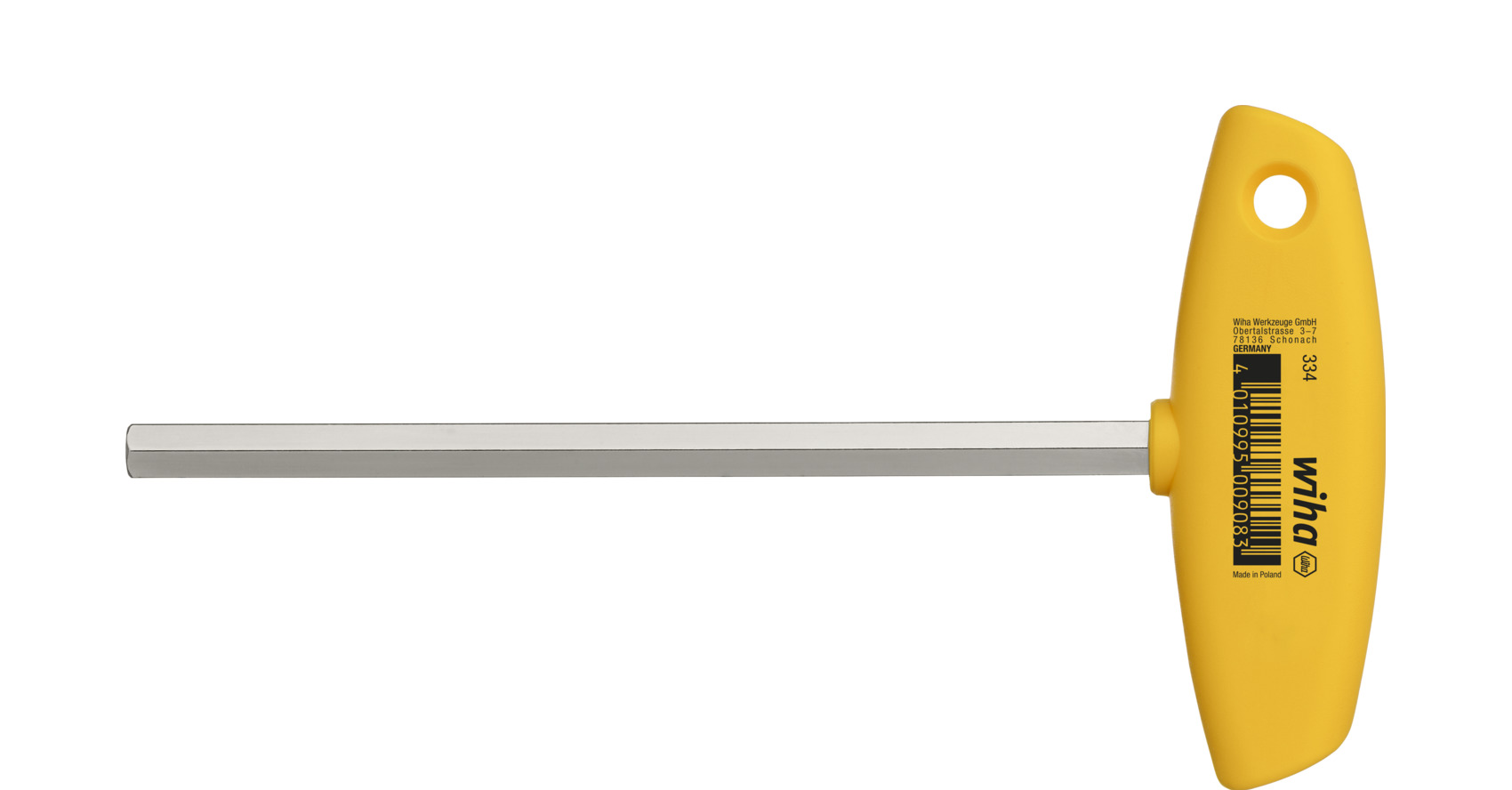 Klucze trzpieniowe z rękojeścią T sześciokątny niklowany na wysoki połysk, wersja calowa 2.8 mm x 7/64" x 176 mm /... 1